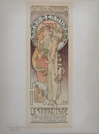 Литография Mucha - La Samaritaine (Sarah Bernhardt), Les Maitres de L’Affiche, 1899