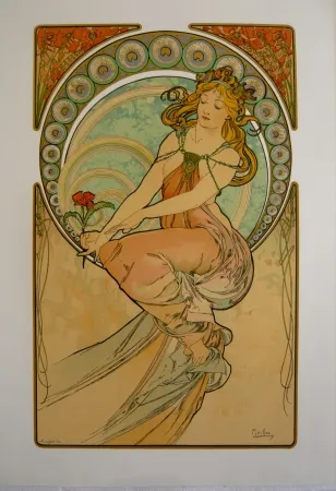 Литография Mucha - Les quatre saisons 1