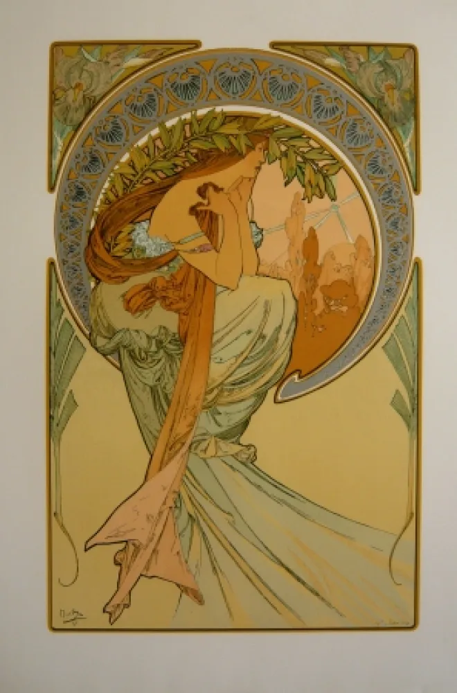 Литография Mucha - Les quatre saisons 2