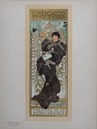 Литография Mucha - Lorenzaccio, Les Maitres de L’Affiche, 1898
