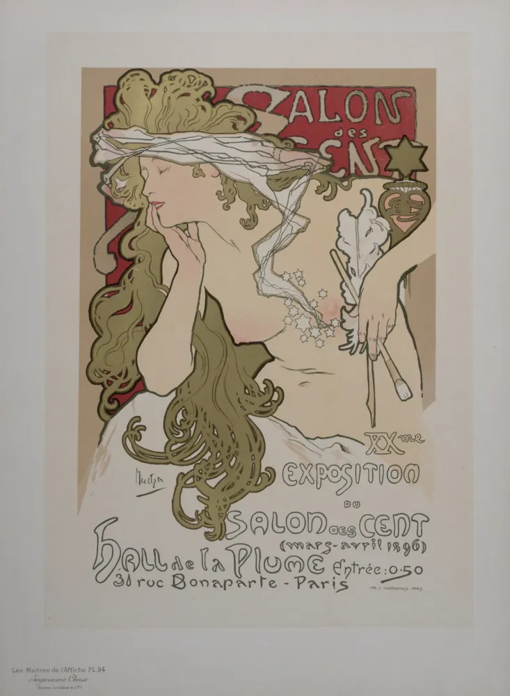 Литография Mucha - Salon des Cent, Les Maîtres de l' Affiche, 1897