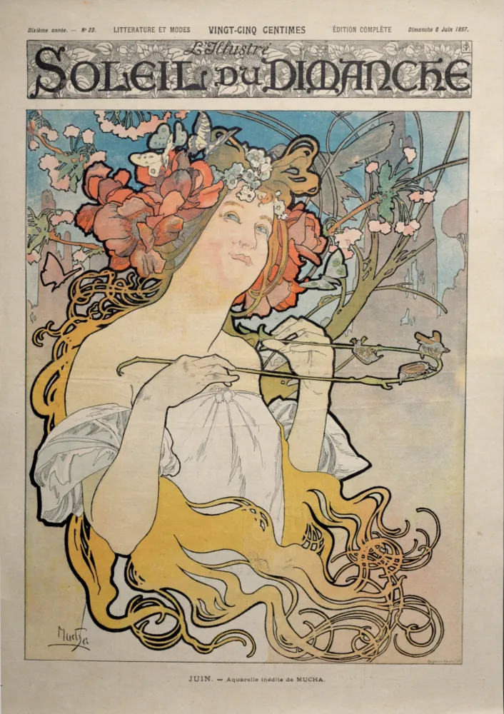 Литография Mucha - Soleil du dimanche, 1897