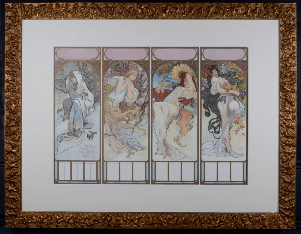 Литография Mucha - The Seasons (one sheet), 1897