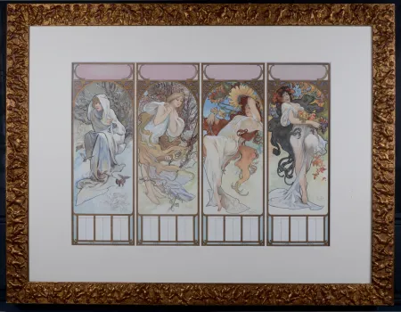 Литография Mucha - The Seasons (one sheet), 1897