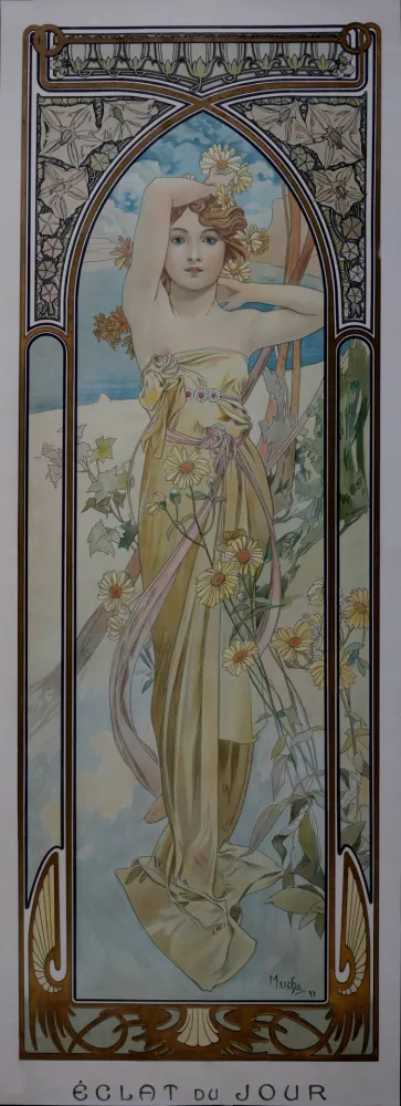 Литография Mucha - Times of the Day : Eclat du jour, 1899