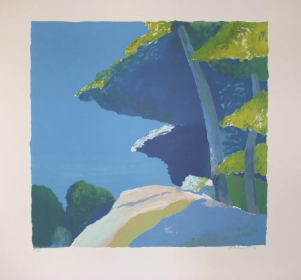 Литография Muhl - Les  pins.