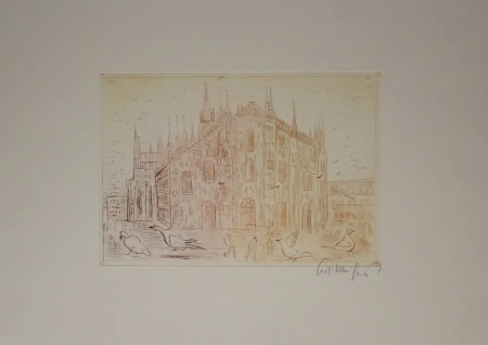Гравюра Mühlenhaupt - Mailand (Milan)