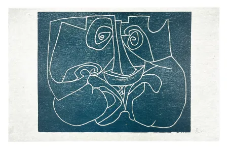 Гравюра На Дереве Müller - 13 FOIS ELLE ET MOI - MASQUE I