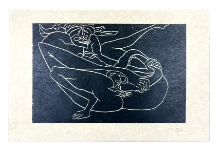 Гравюра На Дереве Müller - 13 FOIS ELLE ET MOI - PAZZO