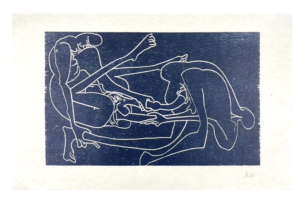 Гравюра На Дереве Müller - 13 FOIS ELLE ET MOI - TÊTE À TÊTE