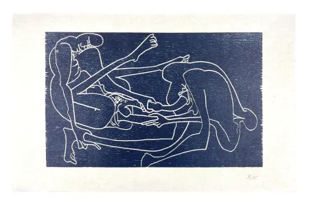 Гравюра На Дереве Müller - 13 FOIS ELLE ET MOI - TÊTE À TÊTE