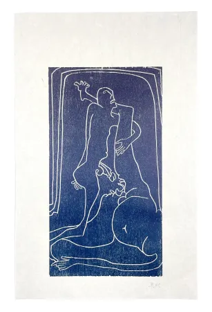 Гравюра На Дереве Müller - 13 FOIS ELLE ET MOI - TOMBE