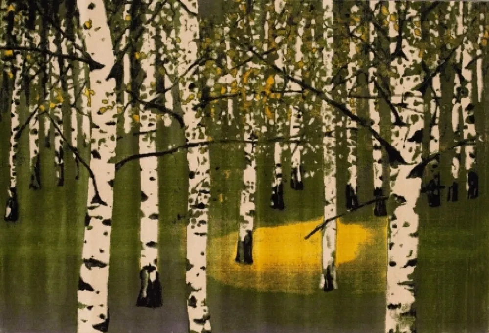 Литография Muller - Birkenwald IV