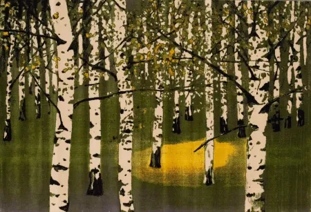 Литография Muller - Birkenwald IV