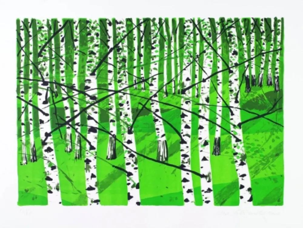 Литография Muller - Birkenwäldchen
