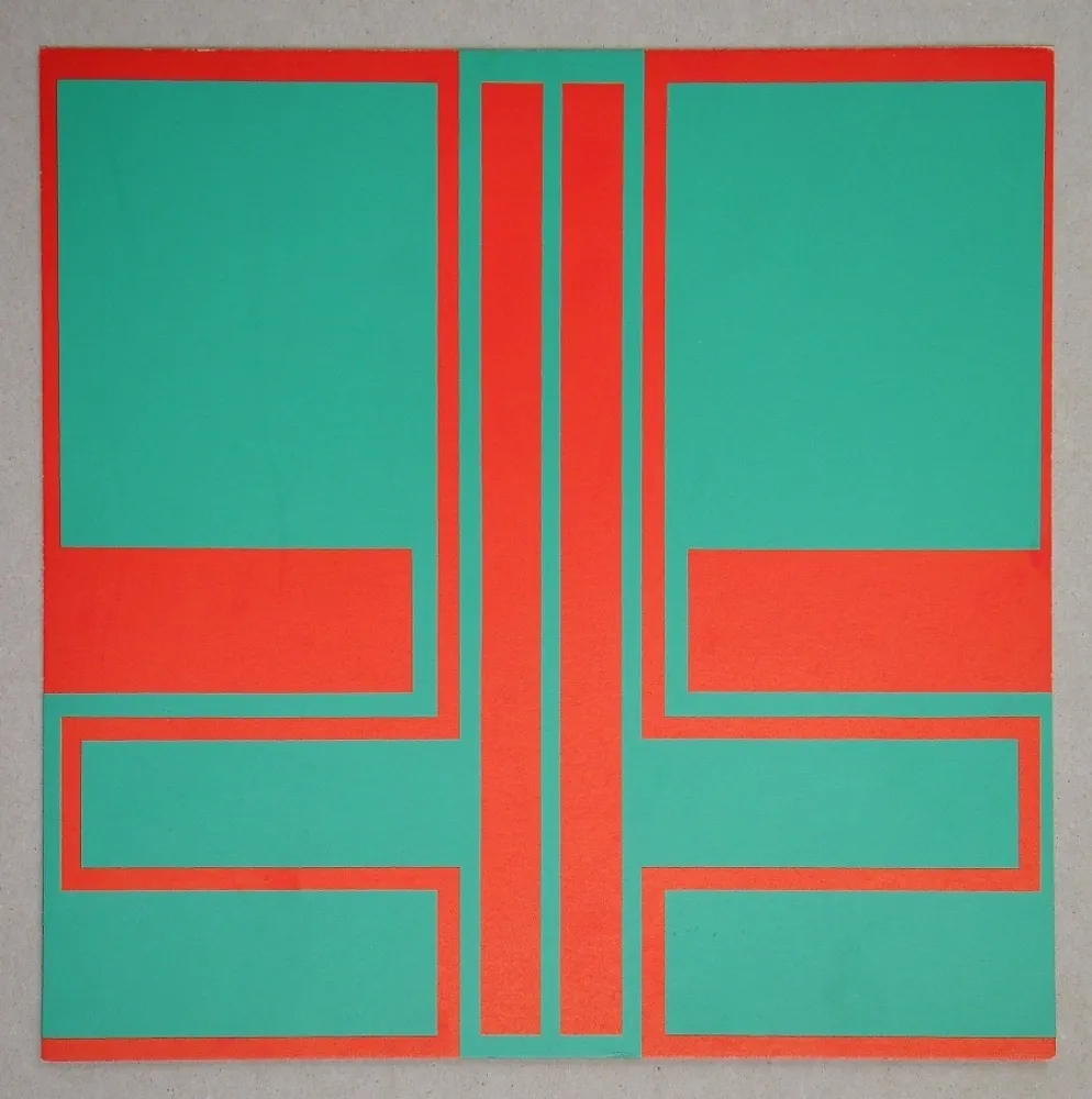 Сериграфия Müller-Brittnau - Composition, 1966