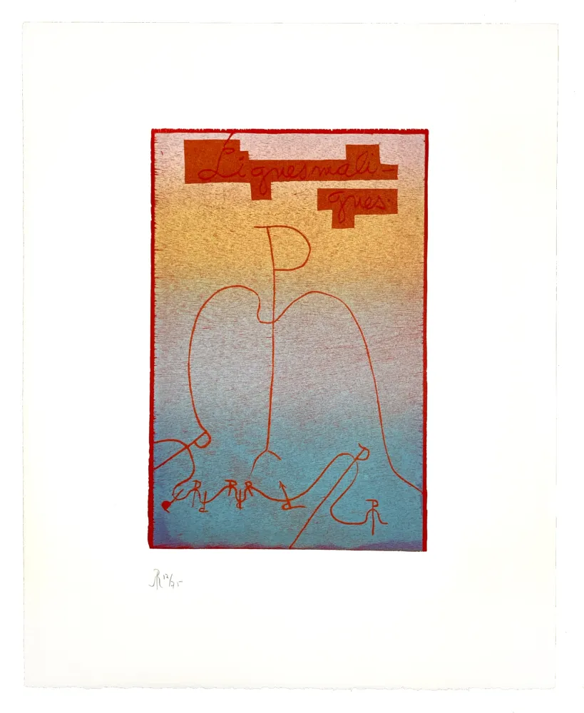 Гравюра На Дереве Müller - LIGNES MALIGNES - TITRE