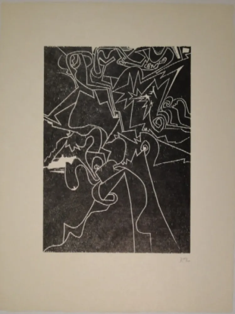 Гравюра На Дереве Müller - Sans titre (Saint-Gall)