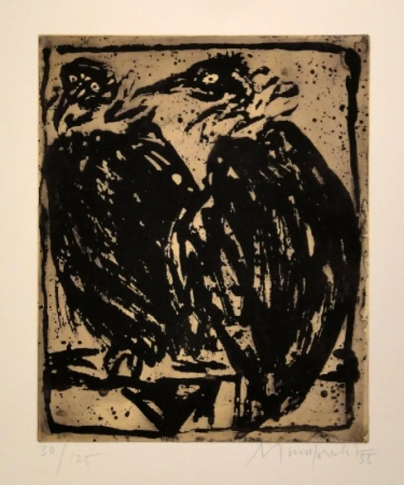 Офорт Mumprecht - Vautours