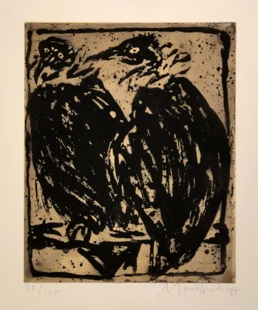 Офорт Mumprecht - Vautours