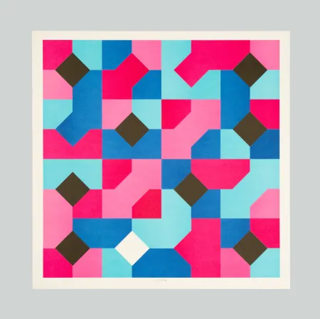 Литография Munari - Curve di Peano