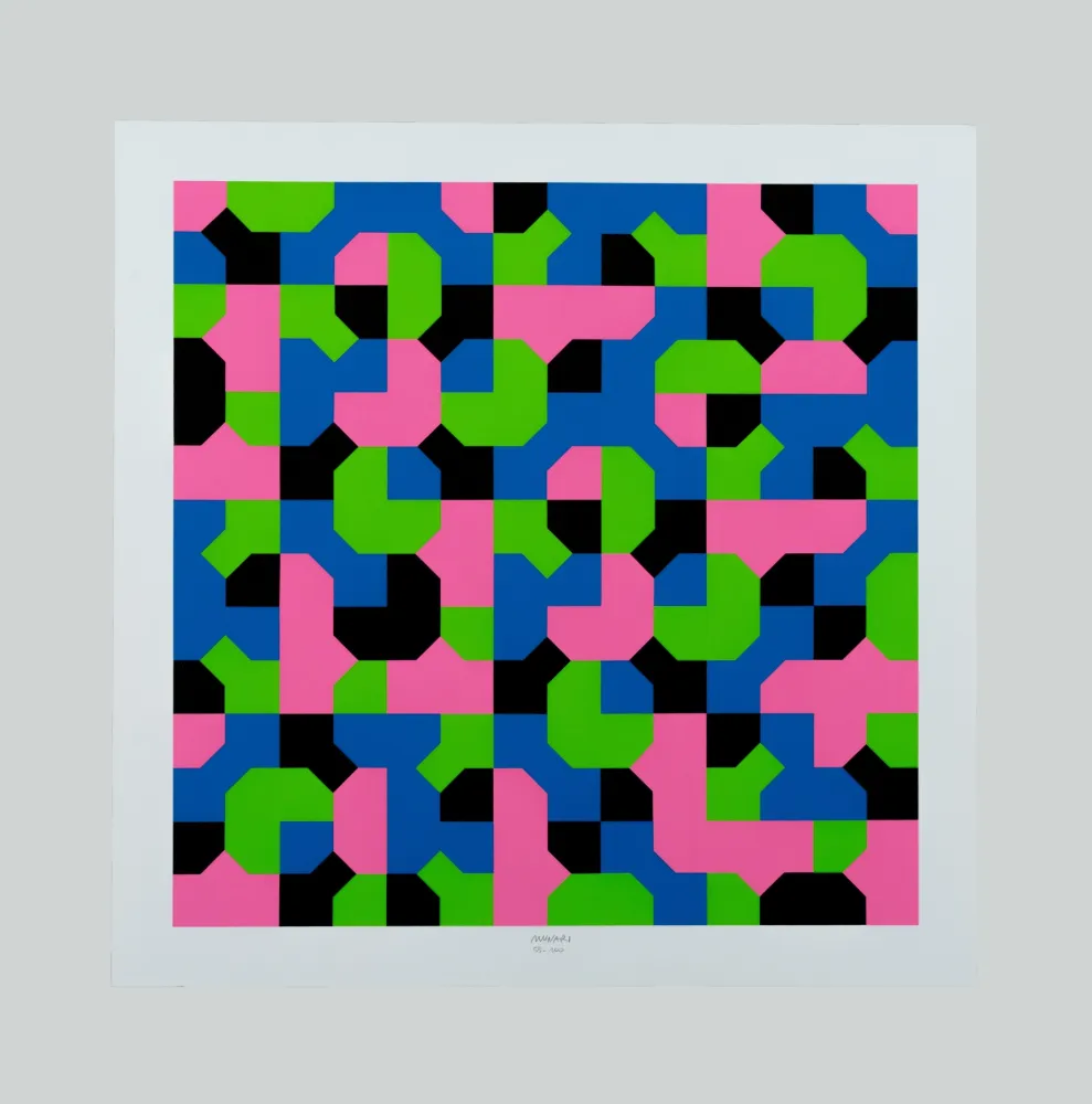 Сериграфия Munari - Curve di Peano