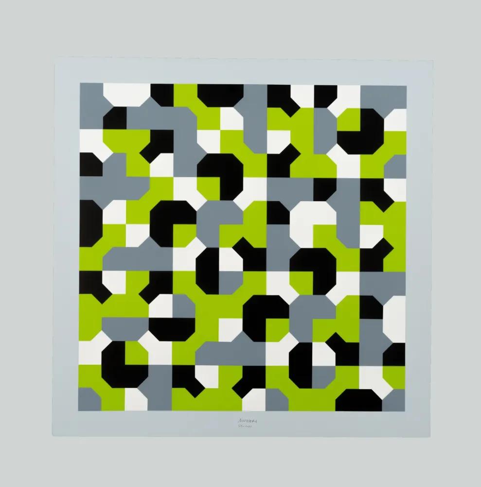 Сериграфия Munari - Curve di Peano