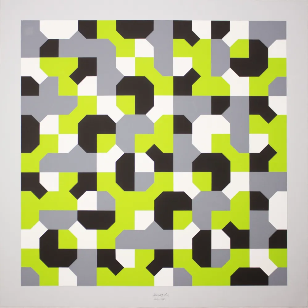 Сериграфия Munari - Curve di Peano