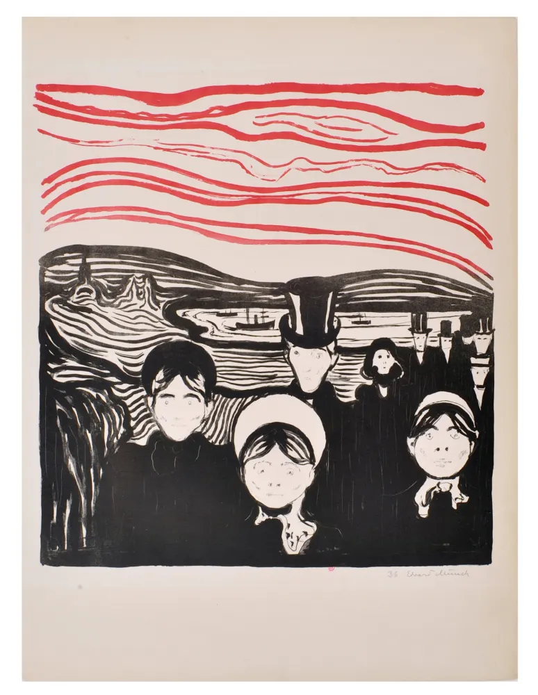 Гравюра На Дереве Munch - Le soir