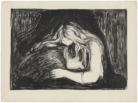 Литография Munch - Vampire II