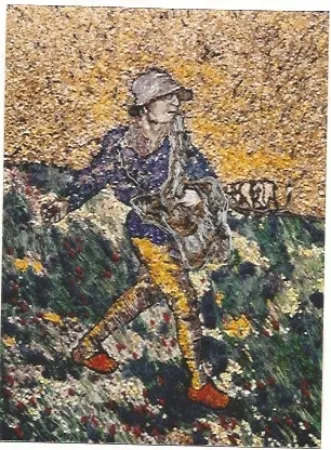 Гашение Muniz - The Sower, after Van Gogh