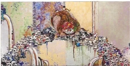 Гашение Murakami - A picture of the blessed lion who stares at death