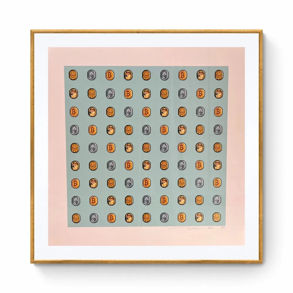 Сериграфия Murakami - COIN and other Cryptocoins