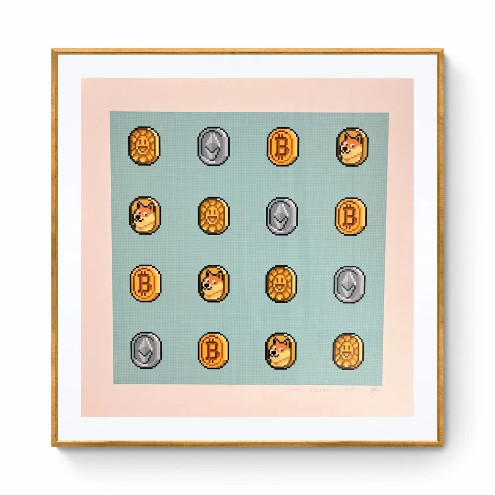 Сериграфия Murakami - COIN and other Cryptocoins