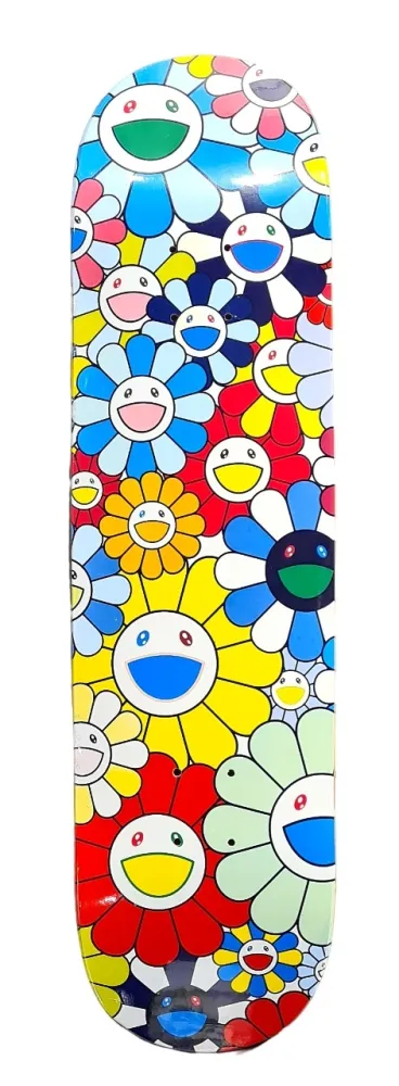 Сериграфия Murakami - Flowers Skate Deck