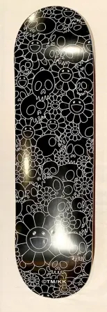 Сериграфия Murakami - Flowers Skulls Skate Deck