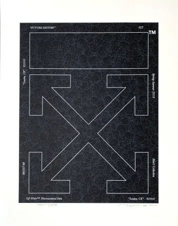 Сериграфия Murakami - Memento Mori Stone Black