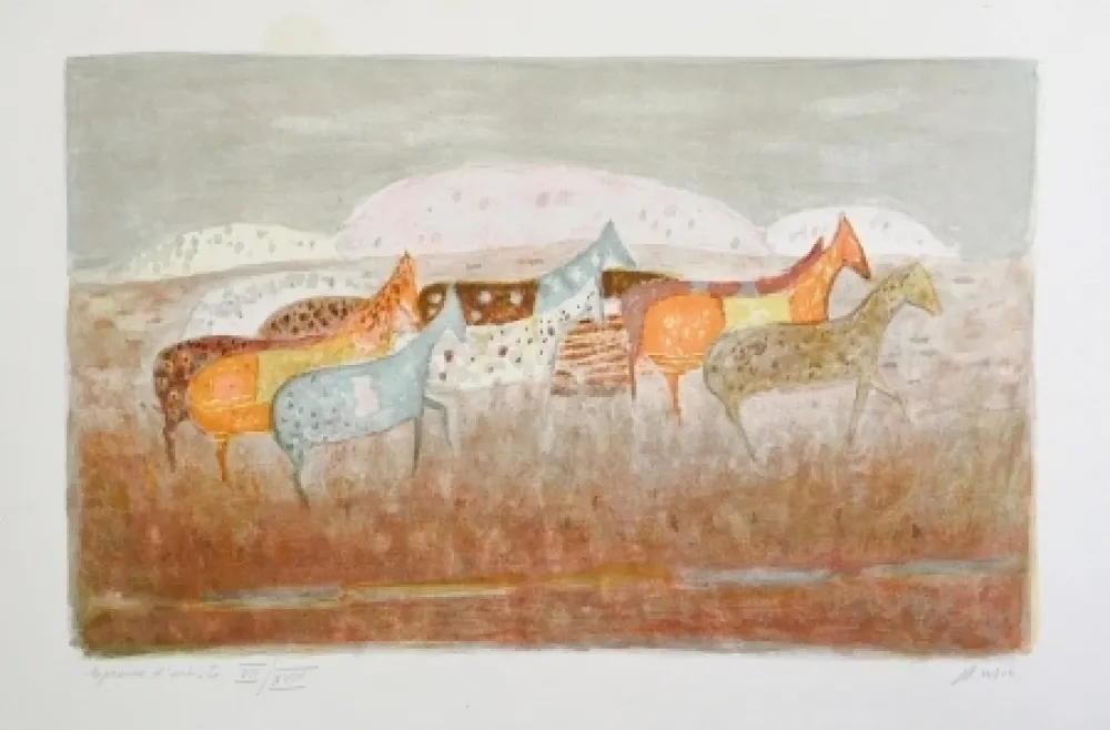 Литография Music - Cavalli que passano 