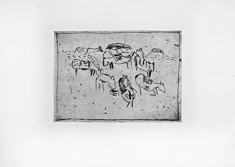 Гравюра Сухой Иглой Music - Cavallini