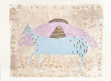 Литография Music - Cavallino azzurro