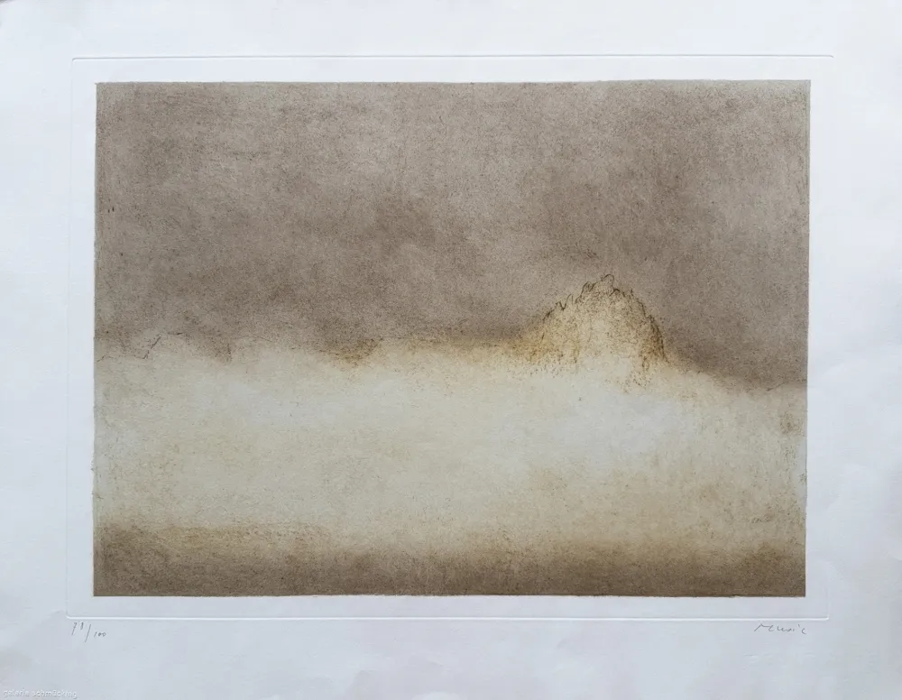 Офорт Music - Dolomites, 1975