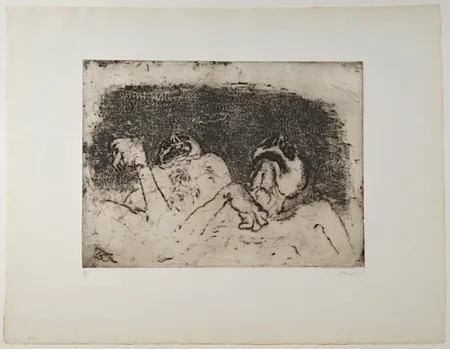 Гравюра Сухой Иглой Music - Nous ne sommes pas les derniers