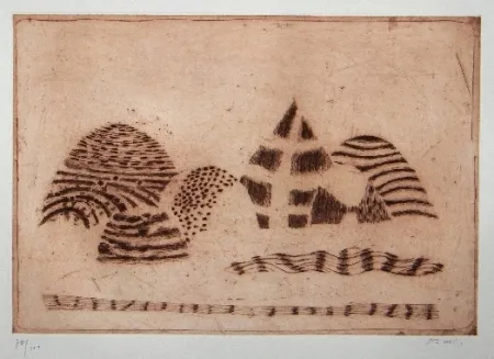 Литография Music - Paesaggio Senese