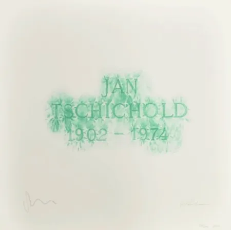 Литография Myles - A History of Type Design / Jan Tschichold, 1902-1974 (Berzona, Switzerland)