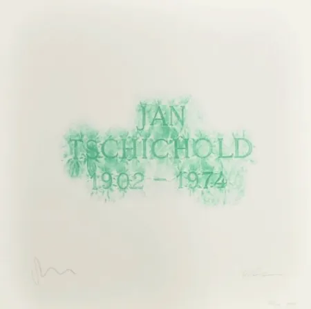 Литография Myles - A History of Type Design / Jan Tschichold, 1902-1974 (Berzona, Switzerland)