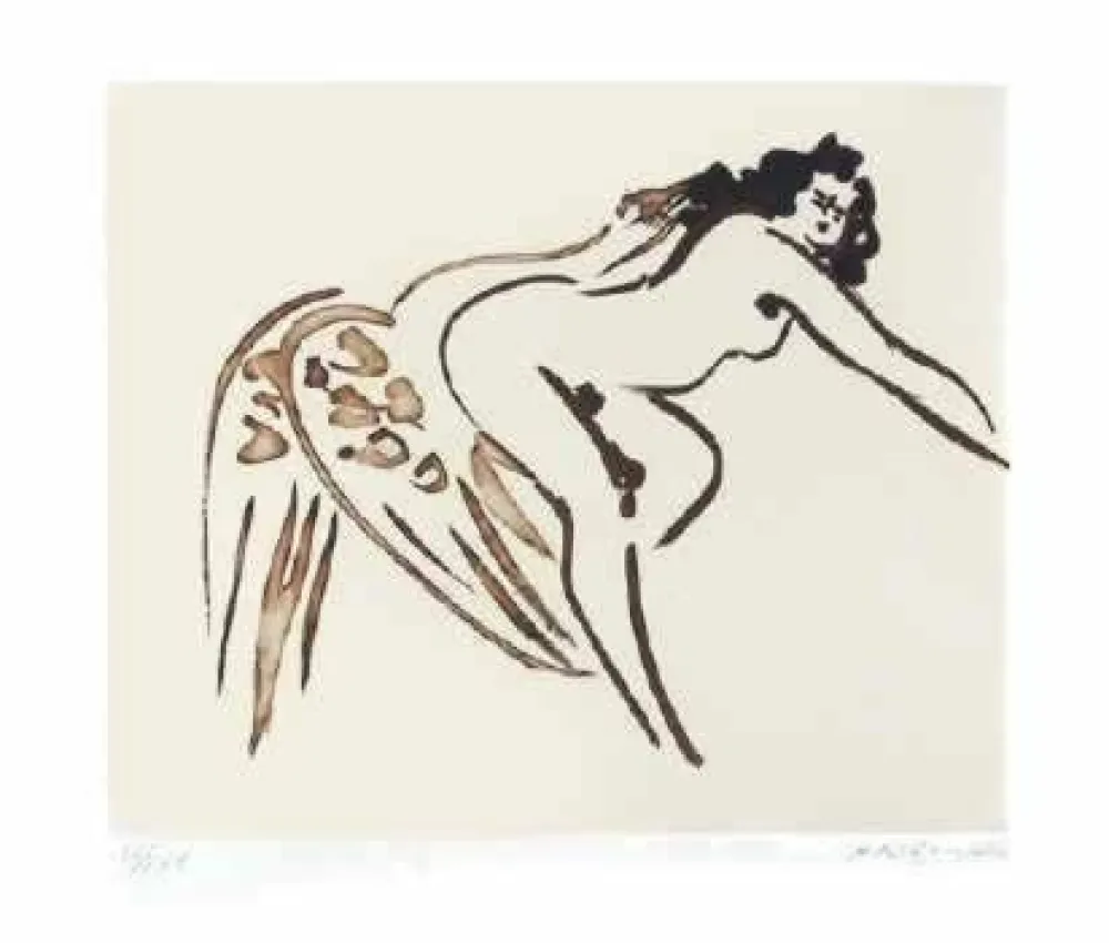 Гравюра Nakian - Leda and the Swan - 7