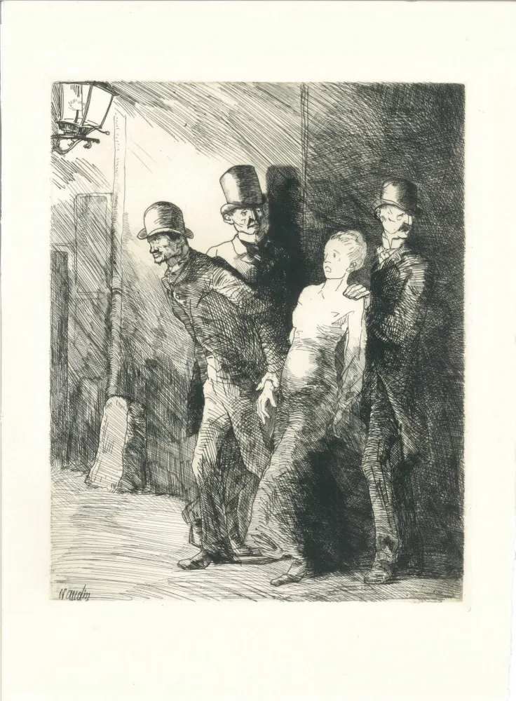 Гравюра Naudin - L'arrestation