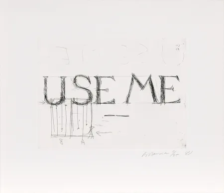 Офорт Nauman - Use Me