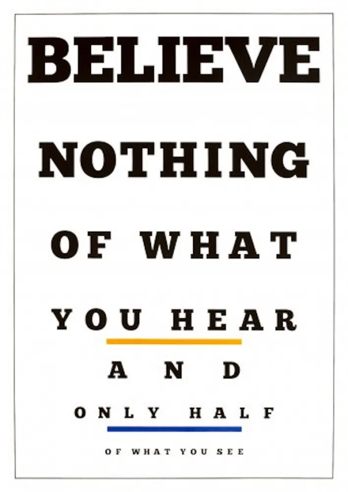 Литография Navarro - Carta Visual (Believe)