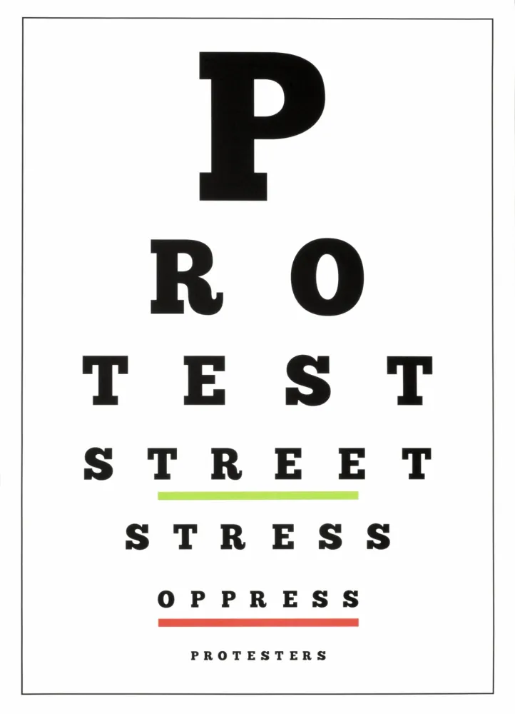 Литография Navarro - Carta visual (Protest)